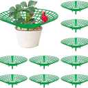 codree 10 Pack Strawberry Plant Supports, Strawberry Plant Stand with 3 Sturdy Legs, Strawberry Growing Racks, Strawberry Growing Frame, Protecting Strawberry Plants from Mold, Rot and Dirt, Green