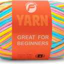 3.5Oz/120yds Pastel Beginner Easy Yarn for Crocheting and Knitting;Worsted-Weight Medium #4;Cotton Blend Yarn for Beginners Amigurumi DIY(Coral,1 Skein)
