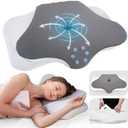 Cervical Neck Pillow for Sleeping, Height Adjustable Ergonomic Pillow Cozy Sleeping, Medium-Firm Memory Foam Pillows, Contour Bed Pillow for Side Back Stomach Sleepers, Light Grey