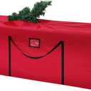 Tavaleu Christmas Tree Storage Bag - 7.5 FT Xmas Holiday Tree, Heavy Duty Oxford Dual Pockets, Zippered Bag, Carry Handles. Protects Against Dust (Solid)