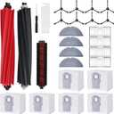 26 PCS Replacement Parts for Roborock S8 Pro Ultra Vacuum Cleaner Accessories Kit (1 Set Main Brush, 1 Self-Rolling Brush, 4 HEPA Filters, 8 Side Brushes, 4 Mop Cloth Pads, 6 Dust Bags, 2 Tools)