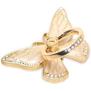 Doflyesky Butterfly Cell Phone Ring Grip Holder, 360 Degrees Rotation Phone Ring Grip Stand, Metal Finger Kickstand Compatible with iPhone, Samsung Galaxy, Android Phone