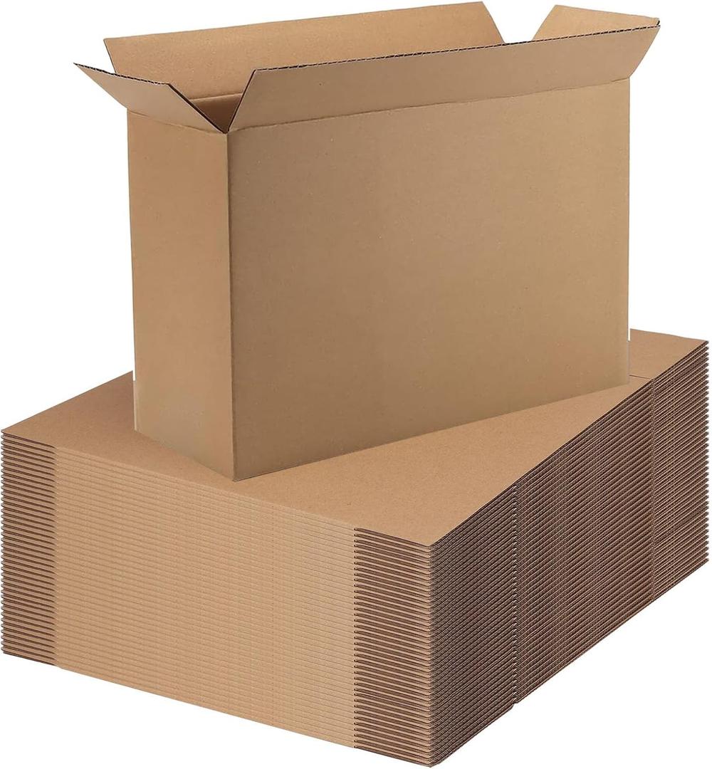 12x9x4 Shipping Boxes Set of 40, Brown Kraft Corrugated Cardboard Small Boxes Mailers for Business Packaging Box
