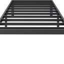 SHLAND Bed Frame Twin, 18 Inch Metal Twin Platform Bed Frame No Box Spring Needed, Mattress Foundation, Storage Space, No Noise, Easy Assembly