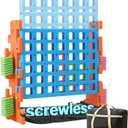 SDADI 'Click' Giant 4-in-a-Row Game Set with Block-Style Assembly, Adjustable Height 4-to-Score Connect Game, Portable Family Yard Game for Indoor & Outdoor Play