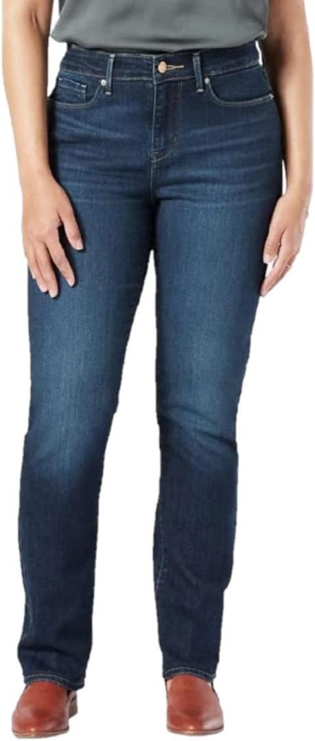 Levi Strauss Signature Gold Women's Modern Straight Jeans Mid-Rise Stretch Denim, 
16 Short