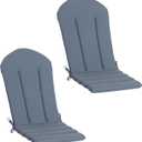 50"x20" Adirondack Chair Cushions Set of 2, Outdoor Rocking Chair Cushions Water-Resistant Weather Resistant High Back Patio Replacement Cushions,Folding Patio Chair Pad