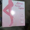 HONGTEYA Fleece Lined Tights Women Winter Thermal Leggings Pantyhose Fake Translucent Thick Warm Sheer Tights (US, Alpha, Large, Plus, Tall, Fake Translucent Black-Pantyhose)