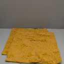 MIULEE Fall Throw Pillow Covers 18x18 Mustard Yellow Set of 2 Thanksgiving Autumn Decorative Hollow Maple Leaf Accent Pillow Covers Soft Plush Faux Wool for Outdoor Porch Home Decor Holiday Bedroom