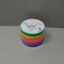 Whaline 6 Colors Neon Gaffer Cloth Tape Fluorescent Rainbow Color UV Blacklight Tapes Neon Duct Reflective Tapes for Party Supplies (0.6 Inch x 120 Ft)