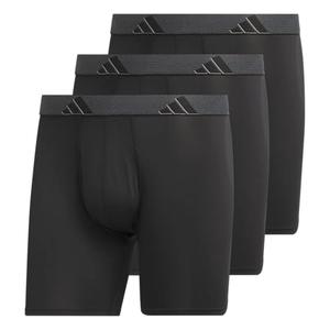 Adidas Mens Microfiber Boxer Briefs Underwear (Multipack) Athletic Stretch-Fit L