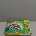 LEGO Creator 3 in 1 Supersonic Jet Plane Toy Set, Transforms from Plane to Helicopter to Speed Boat Toy, Buildable Vehicle Models for Kids, Boys and Girls 7 Plus Years Old, 31126