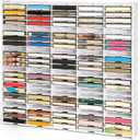 115-Slot Cassette Tape Storage Organizer Rack, 4.3" L x 2.6" D x 0.8" H