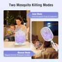 Electric Fly Swatter 3000V Rechargeable Bug Zapper Racket, Dual Modes Mosquito Killer with Purple Light, 3-Layer Safety Grid for Home Bedroom Kitchen Office Patio Camping Indoor Outdoor