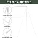DANMO Easel Stand for Wedding Sign Poster 63'' Instant Display Floor Adjustable Metal Art Easel White