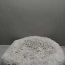 Best Friends by Sheri The Original Calming Donut Dog Bed for Small Dogs up to 25 lbs, Shag Faux Fur, Frost Gray, 23" x 23"