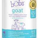 2 x Bubs Whole Goat Milk Formula with Iron, Goat Milk-Based Powder, for Infants 0-12 Months, Made with Non-GMO Goat Milk, 20 oz (EXP 03/07/27)