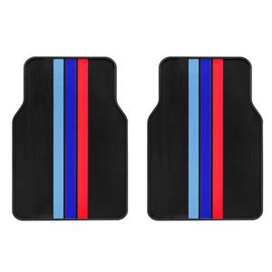2Pcs Front All Weather Car Floor Mats Rubber Heavy Duty Odorless Fit For BMW Floor Mats Universal