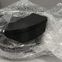 EI 150pcs Black Plastic Plates Frosted Plastic Plate,Premium Heavy Duty Black Plastic Plates,Black Disposable Plates with Plastic Silverware,10.25" Dinner Plates and 7.5" Dessert Plate New Year Party