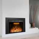 BenrocksTrim Kit for 33" W Electric Fireplace Insert, Black