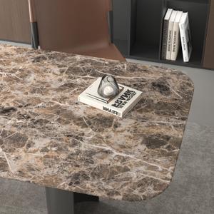 JSEVEM 24"×197" Brown Marble Contact Paper Granite Peel and Stick Wallpaper Waterproof Removable Wall Paper Self-Adhesive Vinyl Warp for Kitchen Countertops Bathroom Cabinet Table