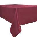 Biscaynebay Textured Fabric Tablecloths, Water Resistant Spill Proof Tablecloths for Dining, Kitchen, Wedding and Parties, Burgundy 70 Inches by 120 Inches Rectangle