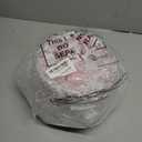 Suclain 60 Pcs Pink Plastic Floral Plates Disposable Heavy Duty White with Pink Floral 9" Dinner Plate and 7" Dessert Plate, Disposable Plastic Plates for Party Birthday Bridal Shower