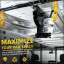 Van Interior Ladder Storage System, Heavy Duty Alloy Steel Ladder Rack | Overhead and Sidewall Mounted Ladder Storage System for Space Saving, Ladder Rack for Van, Trailers,or Truck Caps