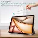 ProCase Smart Case for iPad Air 11-inch M3 M2 2025 2024/10.9 Air 5th 4th Generation 2022 2020, Protective Cover for Air 5 4 -Starlight