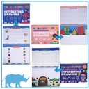 Magic Grooved Writing Practice for Kids Ages 3-8,Jumbo Reusable Grooved Handwriting Workbooks Kit(7 Books+Pens),Learn to Write Letters, Numbers, Math & Drawing,10.2"x7.3" Large Size