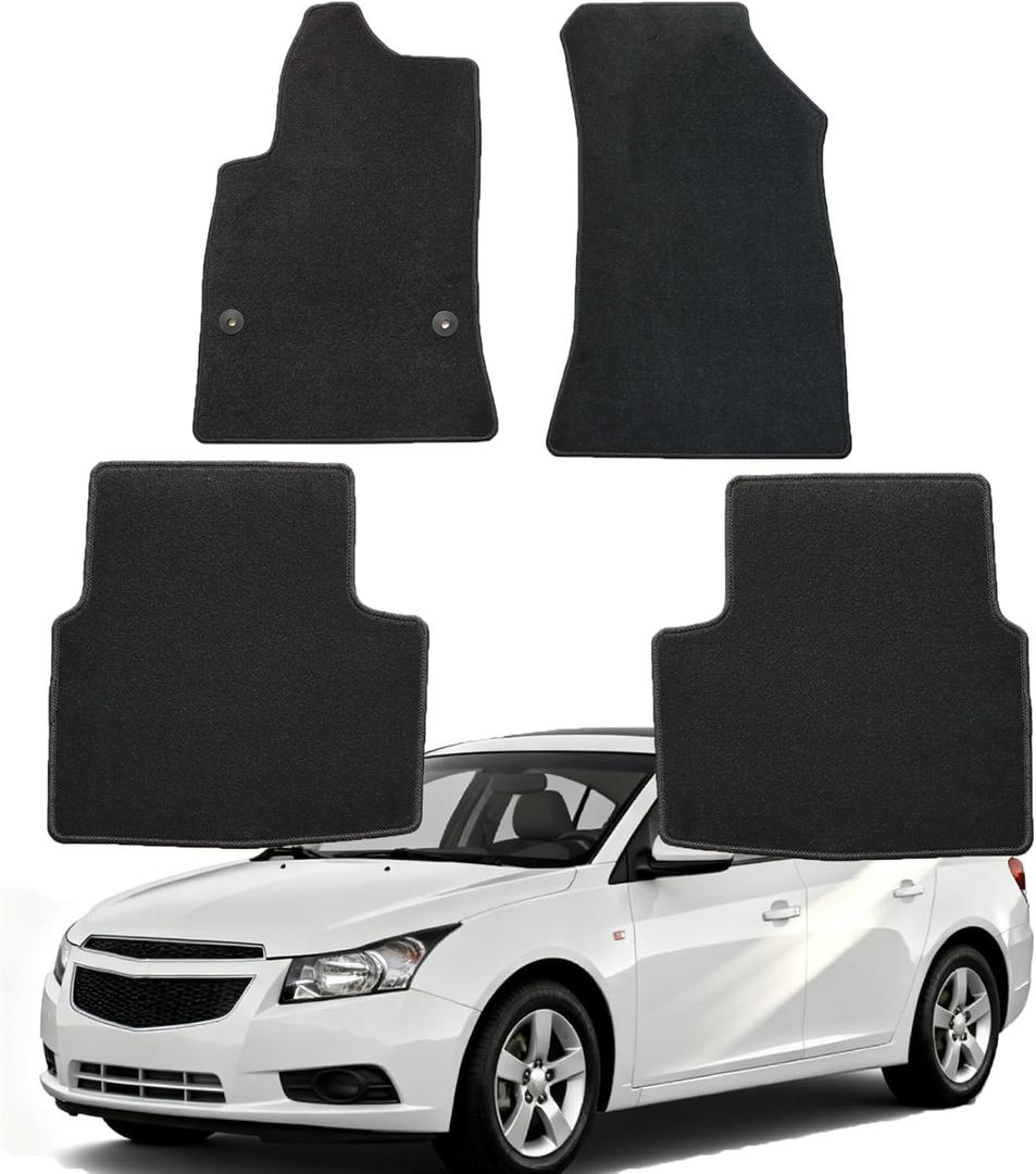 GXARTS Waterproof Car Floor Mats Carpet Full Set Fit for Chevrolet Cruze 2014 2015 2016 2017 2018 2019 | All-Weather Protection, with Anti Sliding Backing
