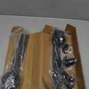 skysen Sliding Barn Door Hardware Roller Set Black (J Shape Hanger)