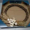 DRIED WREAT WITH TRAY SOLA FLOWER 3.14H×19.6Dia
