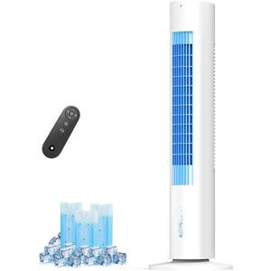 Portable Air Conditioners Windowless, 2025 Upgraded Cooling System, 35 Inch Evaporative Air Cooler w/3 Speeds