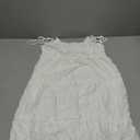 MakeMeChic Women's Boho Mini Dress Summer Vacation Sundress Dots Sleeveless Cami Country Short Dress (White, M)