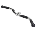 Multi-Grip Curl Bar Cable Attachment, Commercial and Home Gym, Non-Slip Grip Tricep Barbell, LAT Bar Pull Down Attachment - 25mm Diameter