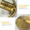 Mid-Century Modern Wall Sconces Set of 2, Gold Wall Sconce with Milky White Glass Globe Shade, Brushed Brass Globe Wall Light for Bathroom Bedroom Hallway