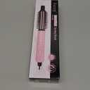 FARERY Mini Thermal Brush 3 Temperature Adjustable, 3/4 Inch Travel Curling Iron for Short Hair, Heated Round Brush for Touch ups and Small Curls, Travel Size Curling Wand, Dual Voltage, Pink