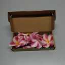 Birthday Gifts for Women 10pcs White Hot Pink Flowers PU Real Touch Flowers Hawaiian Plumeria Frangipani Artificial Flowers for DIY Birthday Gifts Wedding Gifts Home Decor Table Centerpiece