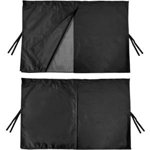 2 PCS Car Window Shades, Blackout/See-Through Sun Shades Rear Window Covers with Adjustable Curtains, Magnetic Double Layer Sunshades Car Privacy Curtain for Passengers