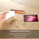 Awnour Clear Desk Mat on top of desks - 36 x 17 inches - Clear Transparent Plastic Desk Protector - Desk Writing Mat for Office and Home (36x17)