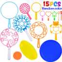 B bangcool Bubble Wands Set - Big Bubbles Wand Funny Bubbles Maker with Tray, Nice for Outdoor Playtime & Birthday Party & Games, Suitable for All Age People