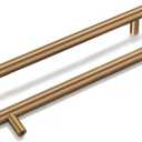 goldenwarm 15 Pack Champagne Bronze Cabinet Pulls Gold Cabinet Handles 6-1/4 inch(160mm) Champagne Drawer Handles Brushed Bronze Drawer Pulls Kitchen Bathroom Bedroom Dresser Furniture Hardware