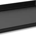 Updated Cast Iron Griddle for Gas Grill, 23" x 16" Large Matte Porcelain Enamel Griddle for Gas & Charcoal Grills, Universal Flat Top Plate with Extra High Sidewalls for Camping, Tailgating, Parties