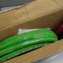 PWACCS Pressure Washer Hose, 25 FT 3/8" Quick Connect Power Washer Hoses Kink Resistant for Cold/Hot Water, Steel Wire Braided Pressure Hose, M22 14 Fittings, 4000 PSI