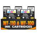 5-Pack Printer Ink Cartridges  215 Ink Cartridges 3 Black and 2 Tri-Color | Easy-to-Install Inkjet Printer Cartridge Replacements | Sharp Text & Vivid Colors, Combo Pack for Home & Office Printing