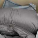 SNOWMAN Premium Down Comforter King Size, Luxurious All Season Duvet Insert with Cotton Blended Fabric, 3D Baffle Box Design Hotel Bedding Comforter (Dark Grey,106"x90")
