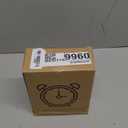 Golden Table Clock, Retro Vintage Non-Ticking Table Desk Alarm Clock Battery Operated Silent Quartz Movement HD Glass for Bedroom Living Room Indoor Decoration Kids (Roman)