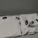 NICETOWN 100% Blackout Curtains 95 inches Length for Dining Room, 2 Panels Set, 52" Wide, Farmhouse Style Room Warming Window Draperies with Thermal Insulated Liners for Winter