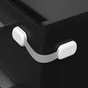 SKYLA HOMES Baby Locks (8-Pack) Child Safety Cabinet Proofing - Safe Quick and Easy 3M Adhesive Cabinet Drawer Door Latches No Screws & Magnets Multi-Purpose for Furniture Kitchen Ovens Toilet Seats